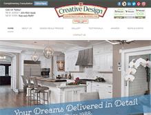 Tablet Screenshot of creativedesignconstruction.com